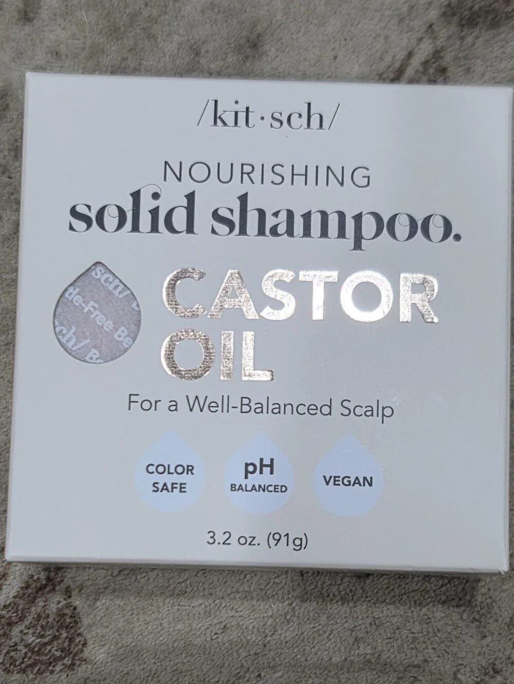 Kitsch Solid Shampoo & Conditioner Trio with Black & Blush Shampoo & Cond Bags